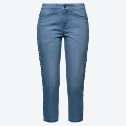 Damen NKD Damen-Jeans mit Zopfmuster-Optik