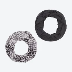 Damen NKD Damen-Jersey-Loopschal, 2er-Pack