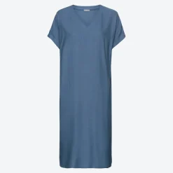 Damen NKD Damen-Kleid aus Viskose und Leinen