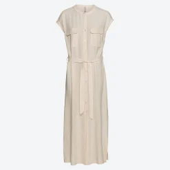 Damen NKD Damen-Kleid aus Viskose-Leinen-Mix