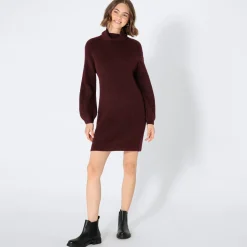 Damen NKD Damen-Kleid mit Rollkragen