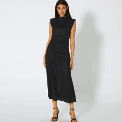 Damen NKD Damen-Kleid mit seitlicher Raffung