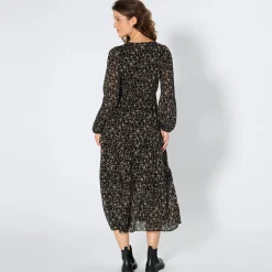 Damen NKD Damen-Kleid mit V-Ausschnitt