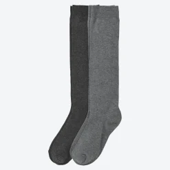 Damen NKD Damen-Kniestrümpfe, 2er-Pack