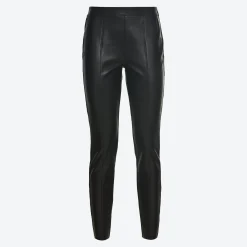 Damen NKD Damen-Kunstleder-Leggings mit Ziernaht