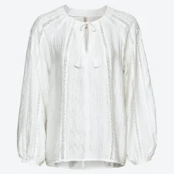 Damen NKD Damen-Langarm-Bluse mit Spitze