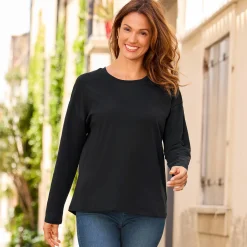 Damen NKD Damen-Langarmshirt aus SUPIMA®-Baumwolle