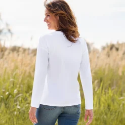 Damen NKD Damen-Langarmshirt aus SUPIMA®-Baumwolle