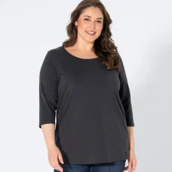 Damen NKD Damen-Langarmshirt mit 3/4 Arm, große Größen
