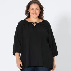 Damen NKD Damen-Langarmshirt mit Crincle-Effekt, große Größen