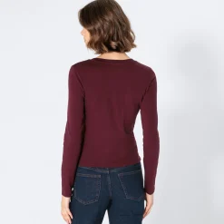 Damen NKD Damen-Langarmshirt mit Frontaufdruck