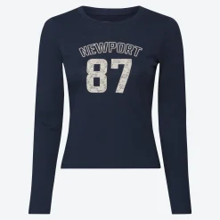 Damen NKD Damen-Langarmshirt mit Frontaufdruck
