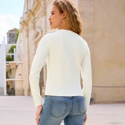 Damen NKD Damen-Langarmshirt mit Frontaufdruck