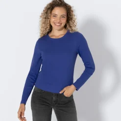 Damen NKD Damen-Langarmshirt mit hohem Baumwollanteil
