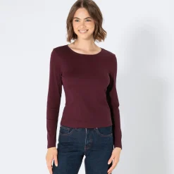 Damen NKD Damen-Langarmshirt mit Ripp-Struktur
