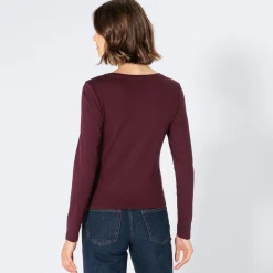 Damen NKD Damen-Langarmshirt mit Ripp-Struktur