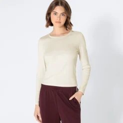 Damen NKD Damen-Langarmshirt mit Ripp-Struktur