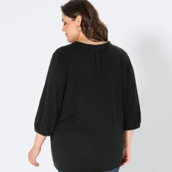 Damen NKD Damen-Langarmshirt mit Rüschen, große Größen