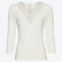 Damen NKD Damen-Langarmshirt mit Spitze