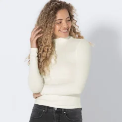 Damen NKD Damen-Langarmshirt mit Stehkragen