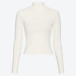 Damen NKD Damen-Langarmshirt mit Stehkragen