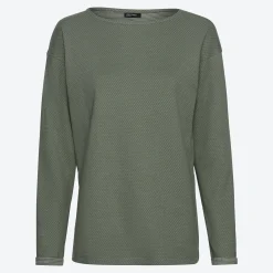 Damen NKD Damen-Langarmshirt mit U-Boot-Halsausschnitt