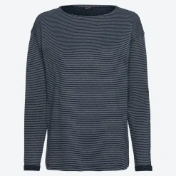Damen NKD Damen-Langarmshirt mit U-Boot-Halsausschnitt