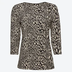 Damen NKD Damen-Langarmshirt mit U-Boot Ausschnitt