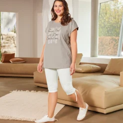 Damen NKD Damen-Leggings mit Raffung, große Größen