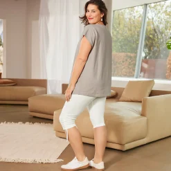 Damen NKD Damen-Leggings mit Raffung, große Größen