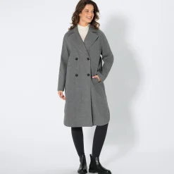 Damen NKD Damen-Mantel mit Knopfleiste
