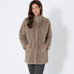 Damen NKD Damen-Mantel mit Streifendesign