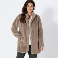 Damen NKD Damen-Mantel mit Streifendesign
