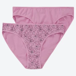 Damen NKD Damen-Minislip mit hohem Baumwollanteil, 2er-Pack