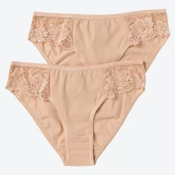 Damen NKD Damen-Minislip mit Spitze, 2er-Pack