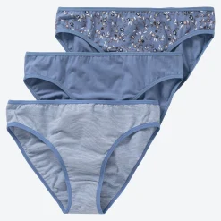 Damen NKD Damen-Minislip mit verschiedenen Designs, 3er-Pack