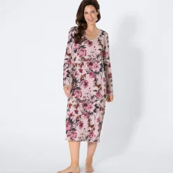 Damen NKD Damen-Nachthemd mit Allover-Print