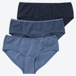 Damen NKD Damen-Panty mit hohem Baumwoll-Anteil, 3er-Pack