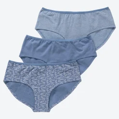 Damen NKD Damen-Panty mit verschiedenen Designs, 3er-Pack