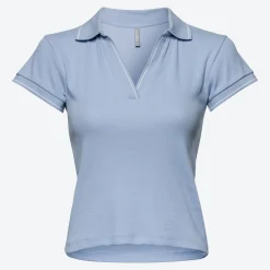 Damen NKD Damen-Poloshirt mit Farbkanten