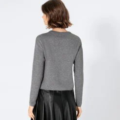 Damen NKD Damen-Pullover mit Glitzer-Schriftzug