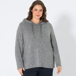 Damen NKD Damen-Pullover mit Kapuze, große Größen