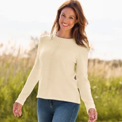Damen NKD Damen-Pullover mit Noppenstruktur