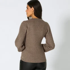 Damen NKD Damen-Pullover mit Pailletten-Besatz