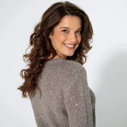 Damen NKD Damen-Pullover mit Pailletten