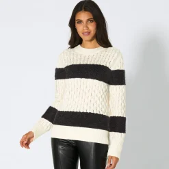 Damen NKD Damen-Pullover mit Rundhalsausschnitt