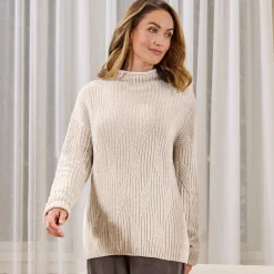Damen NKD Damen-Pullover mit Strickmuster