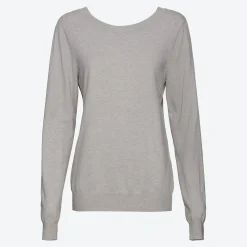 Damen NKD Damen-Pullover mit V-Ausschnitt am Rücken