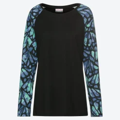 Damen NKD Damen-Pyjama mit Schmetterlingsmuster, 2-teilig