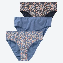 Damen NKD Damen-Rioslip mit Blumen-Muster, 3er-Pack